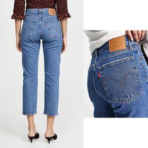 Levi's Wedgie Straight Medium Wash Blue Jeans